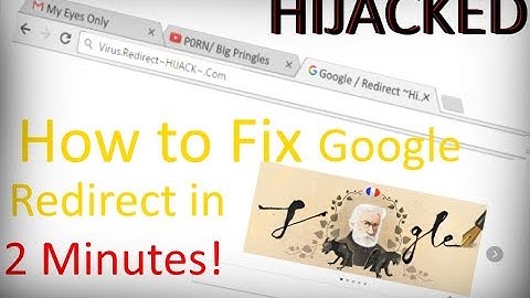 fix Google Redirect Virus In under 2 Minutes!