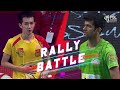 Ajay Jayaram up against C. W. Feng in a Rally Battle | Badminton | Premier Badminton League