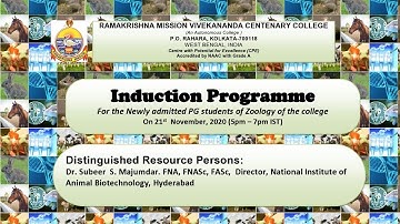 Induction Programme  For the Newly admitted M.Sc. Zoology 1st yr. students of the college 2020
