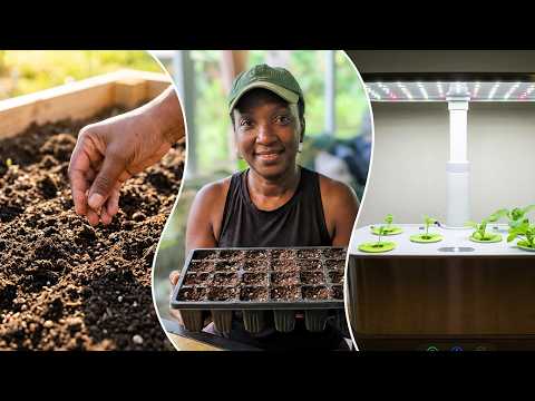 Seeds I'm starting using 3 methods -In ground, indoor hydroponic system and in starter trays
