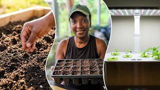 Seeds I'm starting using 3 methods -In ground, indoor hydroponic system and in starter trays