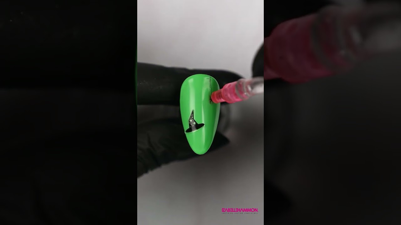 Wicked Inspired Nail Art | Easy Halloween Nail Design