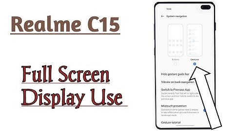 Realme C15 || How To Apply Full Screen Display