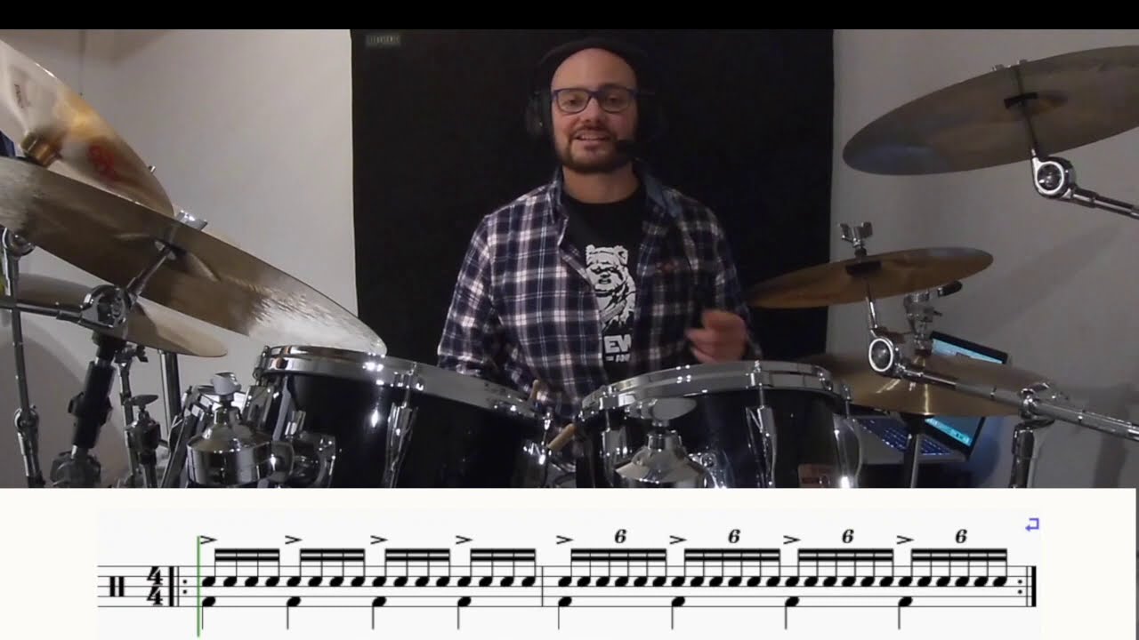 Linear Drumming Lesson 7 With Stu Roberts - My Left Foot 2