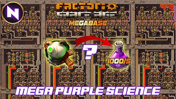 Why NUCLEAR REACTORS For MEGA PURPLE SCIENCE? 1000 per SECOND | 02 | Factorio Space Age Megabase