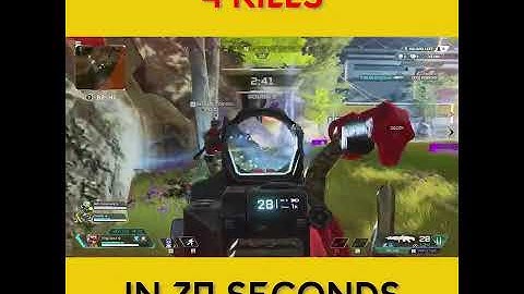 4 Kills in 20 Seconds - Apex Legends #shorts
