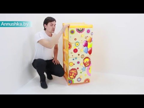 Пластиковый комод эльфпласт Ёжик Арт 300