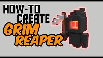 How to create GRIMREAPER with glowing eyes using Magicavoxel