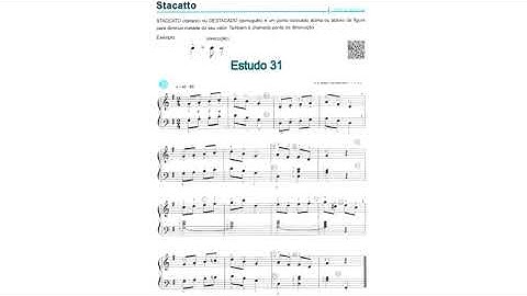 Estudos para Órgão Eletrônico Aplicados ao Hinário. Volume 1 Estudo 31