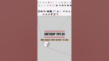 Move objects with respect to axis | SketchUp Tips 03 #sketchuptips #3dmodeling #sketchup
