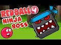 Redball 4 Video Game Level 16-30 NINJA BOSS BATTLE! Watch out!