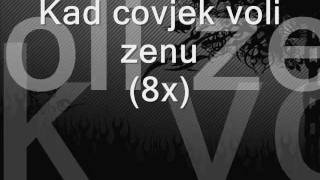 Video thumbnail of "Dino Merlin - Kad covjek voli zenu (Lyrics / Tekst)"