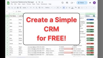 Simple CRM in Google Sheets: FREE & Easy Customer Tracking (No Code)