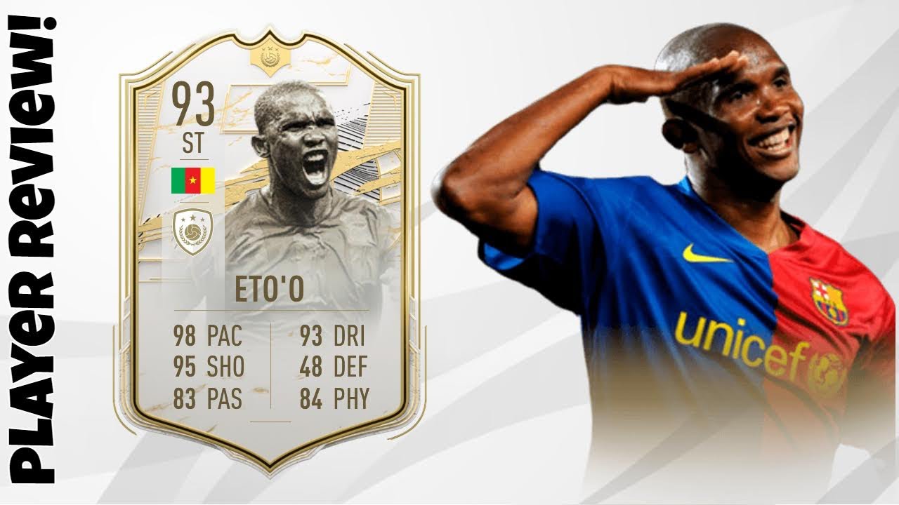 ICON MOMENTS SBC! 🔥 93 PRIME ICON MOMENTS ETO’O PLAYER REVIEW! (ICON SBC SAMUEL ETO’O) - FIFA 21
