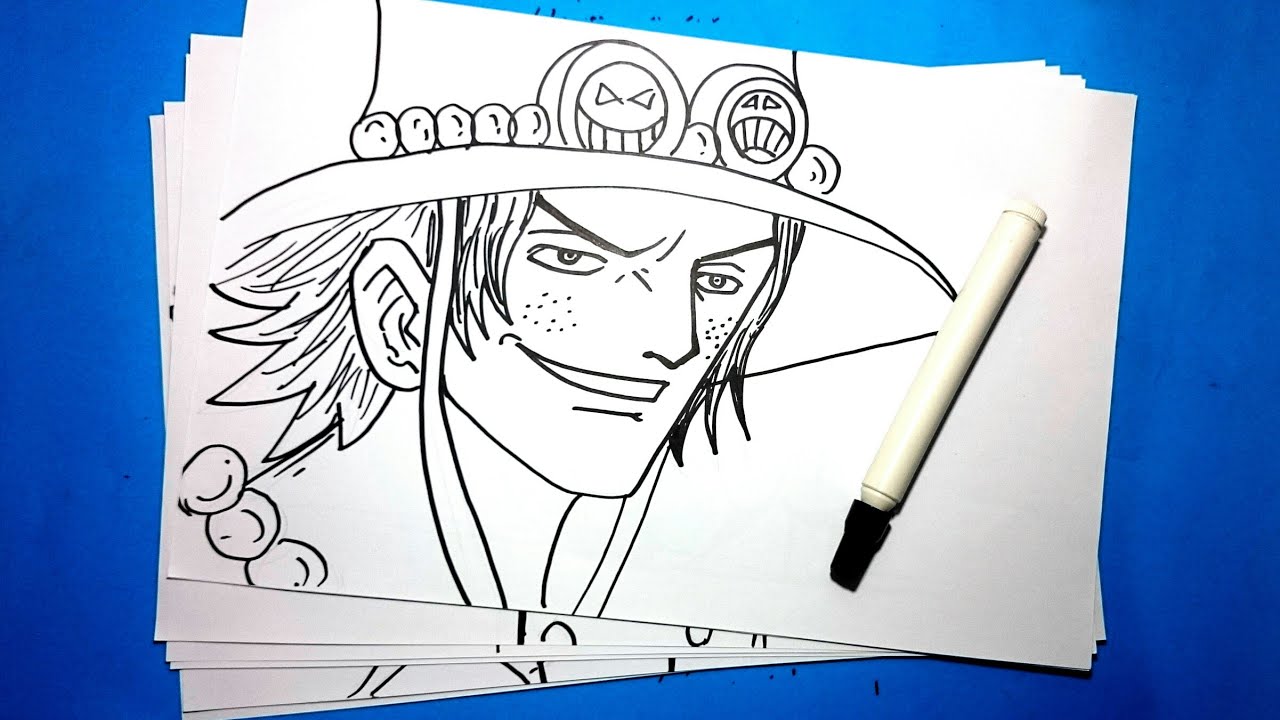 Cara Menggambar Portgas D Ace One Piece Youtube