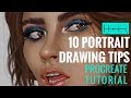 10 Portrait Drawing tips on Procreate iPad by Haze Long