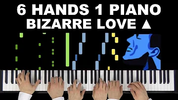 New Order/Frente! - Bizarre Love Triangle | 6 Hands 1 Piano | Synthesia