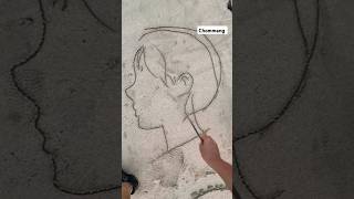 Drawing on the beach ⛱️ ✍️ #love #artist #beach