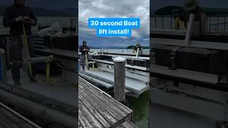 How the professionals do it! #boat #lift #install
