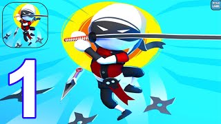 Tap Ninja Run: Idle Fighting - Gameplay Walkthrough Part 1 All Levels 1-9 (Android, iOS) screenshot 2