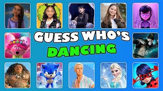 Guess Who Is DANCING in 5 Seconds? Lay Lay | Barbie | Salish Matter | Wednesday | Asha | Elsa #quiz