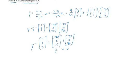 6.3 - Orthogonal Projections