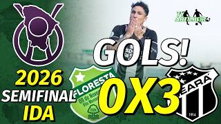 [Cearense '26] Semifinal | Ida | Floresta 0 X 3 Ceará | Gols! | TV ARTILHEIRO