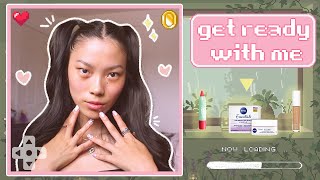 GET READY WITH ME (easy everyday makeup + hair) but you're inside a video game