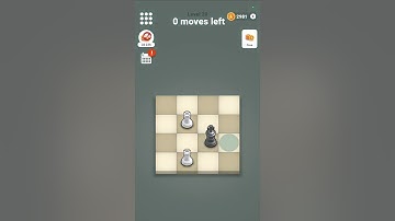 Pocket Chess level 20 walkthrough solution with strategy explanation (mate with 2 rooks)