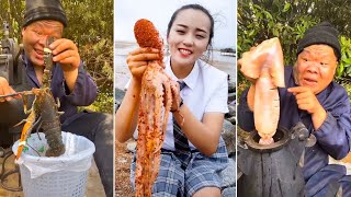 Cooking and Eating Delicious Fresh Seafood | Chinese Eating Show | Funny Mukbang #27