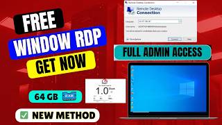 Free RDP Server 24/7 RDP/VPS  | Windows RDP  Admin RDP Access | 32GB RAM | VPS Server