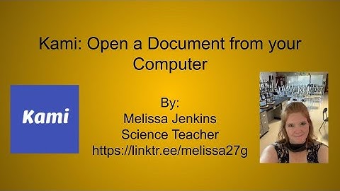 Kami: Open a Document from your Computer