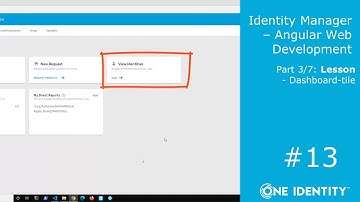 Identity Manager | Angular Web Development #13 | Modifying the Standard Web Portal #7