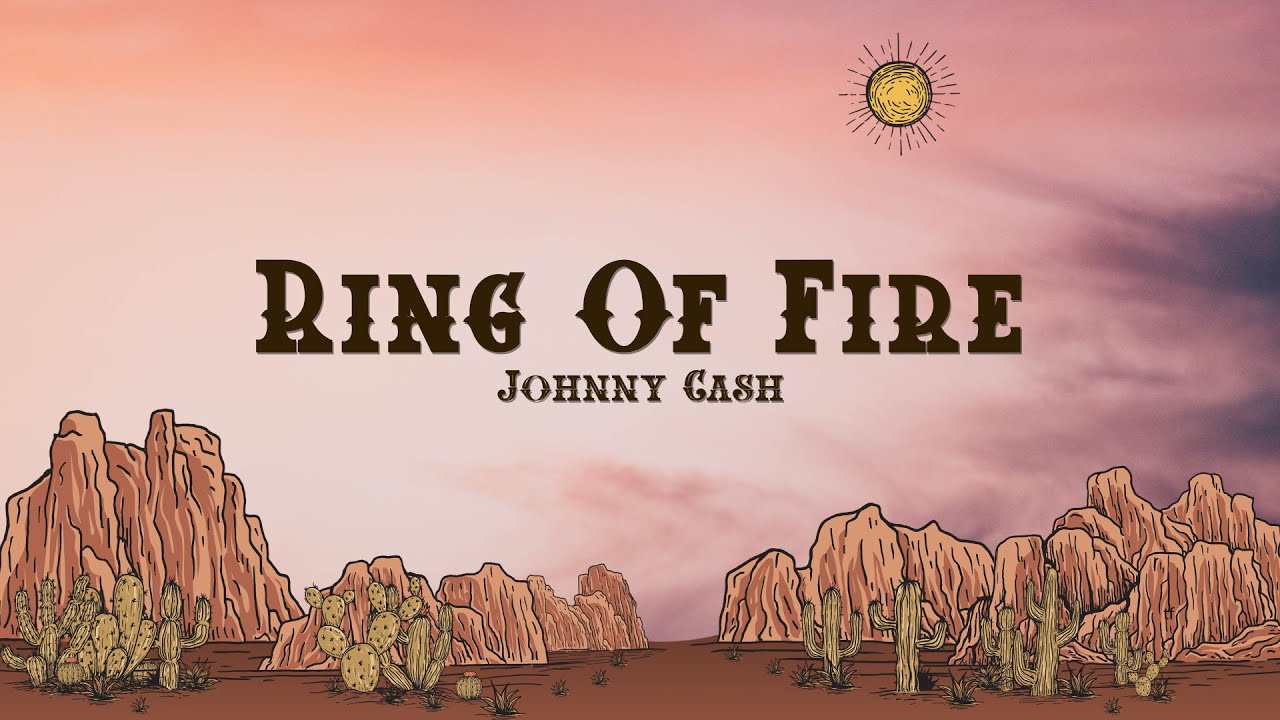 Johnny Cash song: Ring Of Fire, lyrics and chords