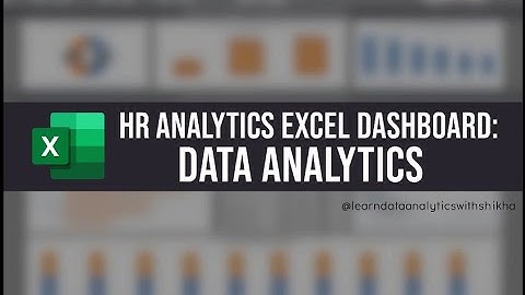 HR Analytics Excel Dashboard | Employee Retention Dashboard - Data Analytics