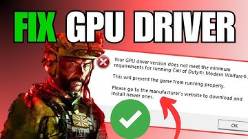 How to FIX Warzone 3 GPU Driver Version Error Message