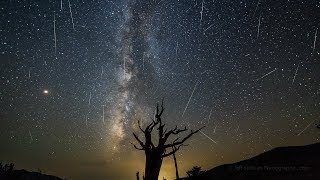 Two long time-lapse clips from the 2018 perseid meteor shower,
captured in white mountains above bishop, california.