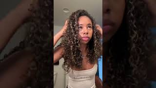 Oh yeah this is the summer wig I've been looking for!😍😍Its So Cute 🔥#curlymehair #halfwig #wigs