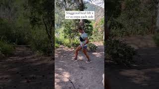 Hiking warm up move to reduce knee pain