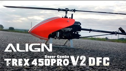 T-rex 450 PRO V2 DFC Flight #343 &Crash GoPro Hero 3 Black