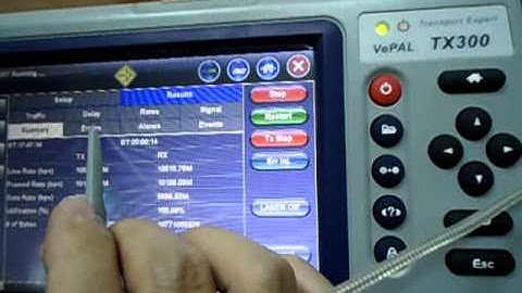 2011-05-26 Veex TX-300 Testing BERT&TX/RX