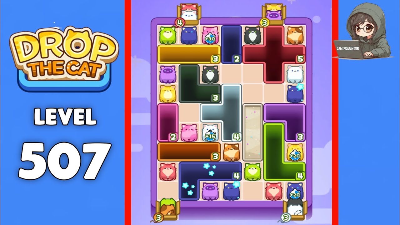 Drop The Cat level 507 solution