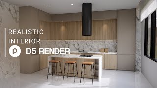 D5 Render realistic interior rendering tutorial | Pantry 206
