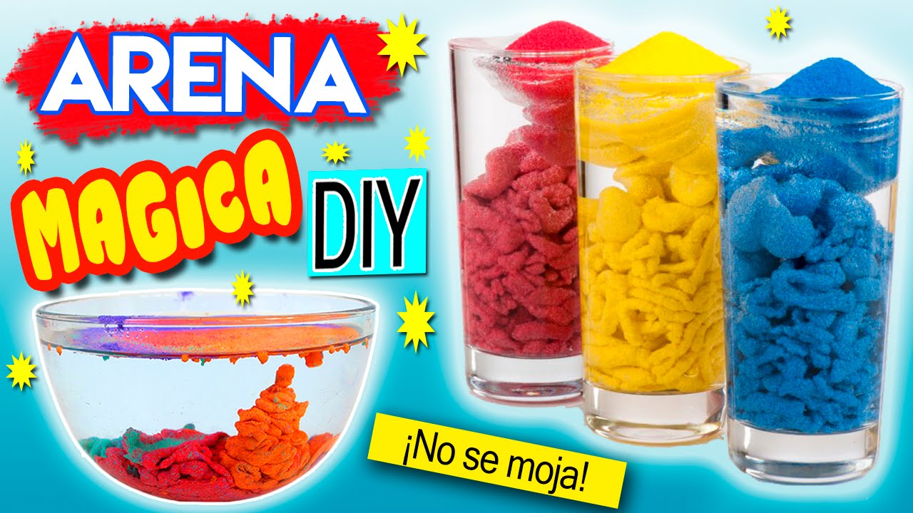 muy agradable visual naranja ARENA MÁGICA CASERA * Cómo hacer ARENA QUE NO SE MOJA - YouTube