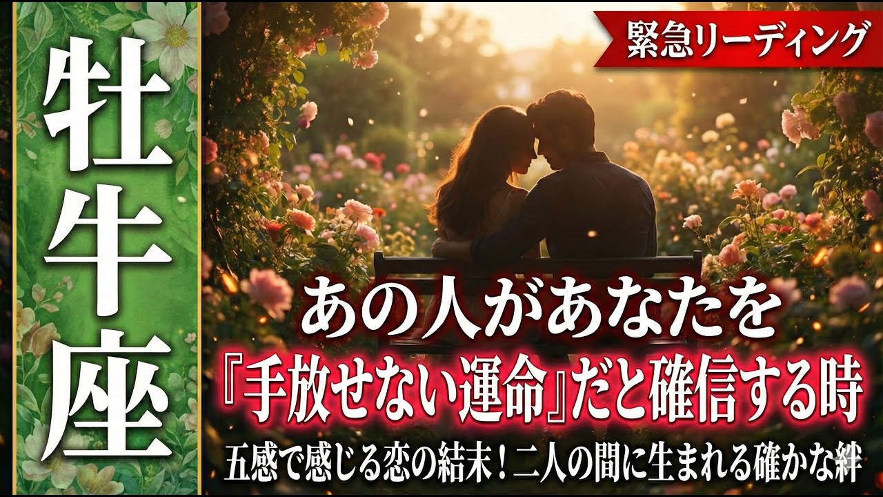 【牡牛座×恋愛】これ…あなたにだけ届くメッセージです🥰あの人が運命を感じる瞬間、もう始まっています✨