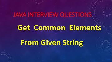 Get common String from  arrays || Gunji Ashok Java