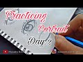 Practicing portrait eyes  day 2  manisha rawat arts portrait viral trend fyp subscribe
