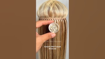 Transform Your Look with Butterfly Weft Extensions in Minutes! #butterflyhairextensions #hairstyle