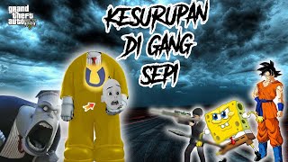 Upin Kesurupan Frank di Gang Sepi, Sultan dan Spongebob pakai senjata Roket melawan Upin, GTA5