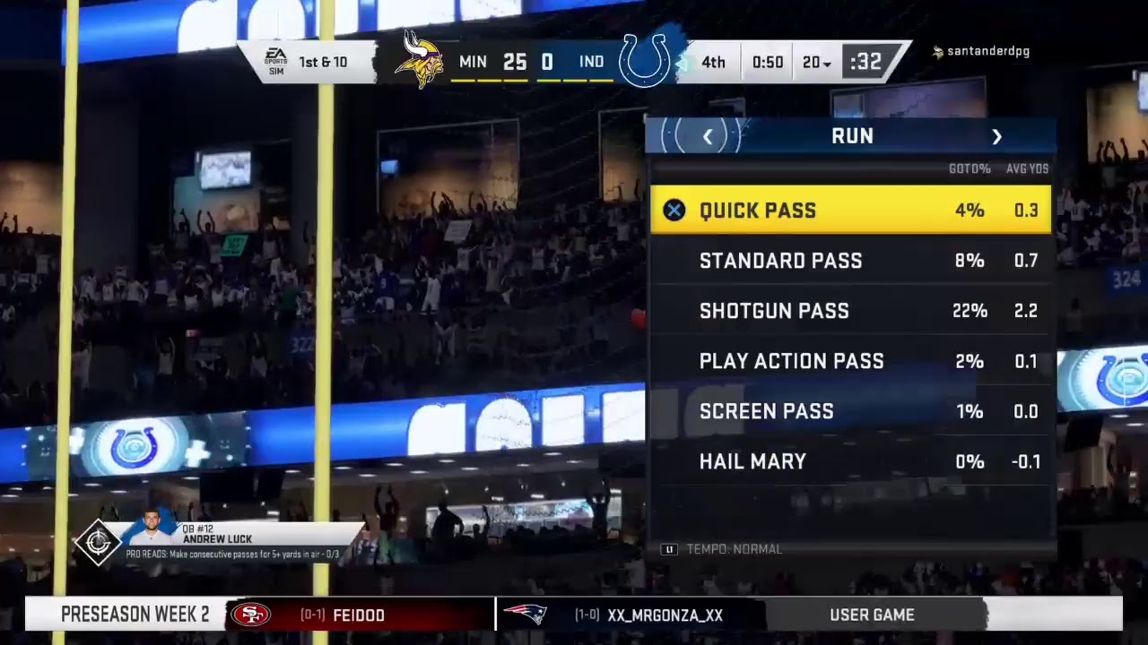 Colts vs Vikings preseason YouTube